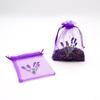 Bolsa de embalaje de lavanda al por mayor, disponible en stock, bolsa de malla transpirable con cordón, bolsa de almacenamiento de ajenjo con flores secas, bolsa de regalo vacía.