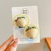 Diadema de Tela a Cuadros Estilo Coreano Fresa Verano Nuevo Accesorios para el Cabello de Niños Cuerda para el Cabello Simple de Fruta Linda para Niñas Tocado