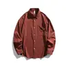 Ropa para Hombre ACU Camisa Ligera y con Caída 26 Chaqueta de Otoño para Hombre Marca Nueva de Moda Cárdigan Delgado con Cuello de Solapa y Mangas Largas para Hombre