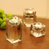 Atacado de fábrica castiçal de cristal de alta qualidade decoração de restaurante casa festa de casal noite à luz de velas artesanato