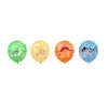 Decoración de Fiesta de Cumpleaños con Tema de Dinosaurios Banderín Colgante Bandera para Pastel Set de Globos