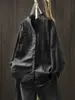 Camisa Blanca de Algodón Puro con Pliegues de Acordeón Estilo Artístico para Mujer de Manga Larga Otoño 2025 Holgada Ajustada Casual