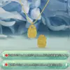Plata Pura 999 Artesanía CNC Colgante Fortuna Hielo Triturado Colgante Tarjeta de la Suerte Flash Pulsera DIY Collar