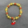Europa y Estados Unidos Pulsera Caliente Navideña Transfronteriza Pulsera Festiva de Papá Noel Pulsera de Copo de Nieve Campana Alce Pulsera Elástica