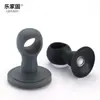 Tapón de Puerta de Silicona, Almohadilla Anticolisión sin Perforaciones, Tapón de Puerta Amortiguador Silencioso para Baño, Manija de Puerta de Habitación, Ventosa Magnética