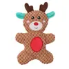 Brinquedo de pelúcia com som para cães e gatos, série Papai Noel, desenho animado fofo, material educativo, importação transfronteiriça