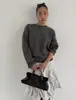 Edição Nanyou 26 Outono/Inverno Novo Suéter de Lã Mesclada com Blocos de Cor Listrados de Designer de Baixo Custo