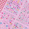 Novos Adesivos 5D Em relevo para Nail Art Desenho Animado Infantis Fofo Graffiti Gatinho Coelho Raposa Chikawa Snoopy