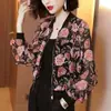 Novedad de verano, ropa de protección solar de manga larga de gasa de talla grande para mujer, camisa con aire acondicionado, abrigo corto informal para mujer, traje de béisbol, camisa con protección solar