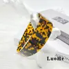 Diadema Ancha Elegante Retro Clásica Carey Acetato Moda Versátil Simple Temperamento Accesorio para el Cabello para Mujeres