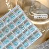 Nuevos Adornos para Uñas Flor de Hielo Estallante de Cristal K9 Azul Claro Verde Fruta Morado Penetración de Hielo Punta de Ángulo Recto Base Plana Diamante Grande