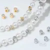 Cuentas Espaciadoras Cilíndricas con Agujero Pasante Chapadas en Oro de 14K con Cobre e Incrustaciones de Circonita para Accesorios de Pulseras y Collares de Cristal y Perla Hechos a Mano DIY
