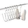 Tendedero de zapatos de acero inoxidable con gancho para zapatos, multifuncional, para exteriores y uso doméstico. Artefacto para secar zapatos con gancho de acero inoxidable.