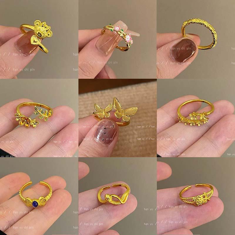 1-12金色戒指大链接