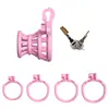 Cerradura de Castidad Masculina, Dispositivo Anti-Pornografía SM, Productos Novedosos para Adultos, Juguetes Divertidos, Cerradura de Castidad Canasta de Pescado de Cintura Pequeña