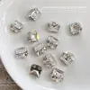 Broca para Nail Art K9 Transparente sem Fundo Acessórios para Nail Art Super Brilhante de Alta Qualidade Luxo Longa Ângulo Reto Acessórios para Broca de Unha de Cristal
