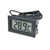 Termômetro Digital para Geladeira Medidor Eletrônico de Temperatura Embutido para Uso Doméstico Display LCD Preciso e Fácil de Usar Ideal para Freezers Cor Preta Design Compacto