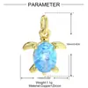 Estrela-do-mar Casco de Tartaruga Caranguejo DIY Cobre Zircônia Pingente Feminino Polvo Doce Abóbora Carro Brincos Pingente Joias