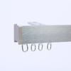 Riel Deslizante para Cortina Capa Única y Doble Montado en Pared Superior Aluminio Cuadrado Plano Guía Oculto Código Silencioso Riel para Cortina
