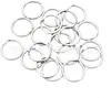 Amazon transfronterizo DIY accesorios para joyería llavero aro simple hebilla para bolsa de llaves aro plano de acero inoxidable para llaves