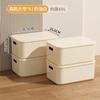 Caja de Almacenamiento Grande Gran Capacidad Miscelánea Snacks Almacenamiento de Juguetes Caja de Almacenamiento Cesta de Almacenamiento de Plástico para el Hogar con Tapa