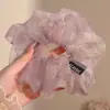 Scrunchie de malha grande estilo coreano para mulheres, acessório de cabelo estilo preguiçoso vintage, elástico para coque, enfeite de cabelo