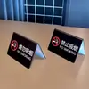 Letrero Acrílico de No Fumar, Tarjeta de Mesa de No Fumar, Hotel, Casa de Huéspedes, Oficina Letrero de Mesa de No Fumar