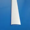 Venta al por mayor del fabricante Tira de luces LED Extruida Cubierta de PC Rayada Blanca Leche Transparente Pantalla de Lámpara Semicircular Alta Transmitancia de Luz Personalización