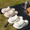 Calçados Croc para Gestantes Verão Feminino Antiderrapante Solado Grosso 2025 Novas Sandálias Chinelos de Praia Femininos Verão Feminino