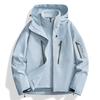 Chaqueta Funcional 3 en 1 para Hombre Estilo Nido de Pájaro para Exteriores, Cortavientos, Impermeable, Ropa de Montañismo con Triple Protección y Logo Termosellado