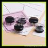 Crema Facial Caja Redonda 10g Caja Blanca para Ungüento Set de Viaje Sub-botella para Crema Caja para Sombra de Ojos 10ML Botella para Polvo con Brillo