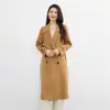 Nuevo Estilo Otoño e Invierno 2026 Abrigo de Lana Doble Faz, 100% Lana Pura, Largo Medio para Mujer, Gama Alta, Elegante, Abrigo Reductor de Edad con Cinturón