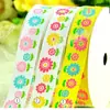 Cinta de canalé con estampado de girasol AX193, lazo, material para envolver regalos y joyería