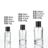 Botella de perfume de vidrio de 30 ml, botella vacía recargable de vidrio para perfume de alta gama, botella de spray cosmético transparente de fondo grueso de 15 ml