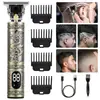 Aparador de Cabelo T9 Transfronteiriço Óleo para Cabeça Elétrica de Escultura Aparador Elétrico Adulto Artefato de Barbear Doméstico Aparador Elétrico Lavável para Homens