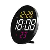 Reloj Led Creativo de Doble Propósito de 9 Pulgadas con Múltiples Funciones, Reloj de Pared para Sala de Estar, Reloj Despertador con Control Remoto, Reloj de Mesita de Noche 8010