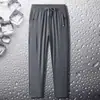 Pantalones Deportivos Delgados de Verano para Hombre Pantalones Casuales Delgados para Hombre Pantalones de Chándal de Talla Grande Pantalones Rectos Holgados para Hombre Pantalones Largos para Hombre