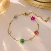 Pulseras de Acero de Titanio Nuevas y Versátiles Estilo Ins para Mujer, Joyería de Mano de Moda, Joyería de Alta Gama, Sin Decoloración