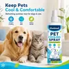 Spray Refrescante Kineshinex para Mascotas para el Verano al Aire Libre Cuidado de Gatos y Perros, Niebla Fina que es Refrescante y No se Pega al Pelo