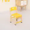 Silla de Jardín de Infancia Silla Infantil con Respaldo Escritorio y Silla de Plástico Aprendizaje en Casa Entrenamiento Silla Elevable Apilable Silla de Color