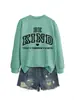 Sé amable hoy, mañana. Sudadera casual simple de otoño e invierno para mujer del sitio independiente Amazon Wish