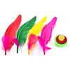 21cm volante de pluma de ganso de color desmontable para adultos niños fitness volante de competición para estudiantes de primaria y secundaria volante grande