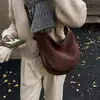 Bolsa Retro Fosca Relaxante para Mulheres 2025 Nova Bolsa de Ombro Único Transversal Grande Capacidade para o Dia a Dia Bolsa Tote Bolsa Saco