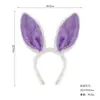 Diadema de Peluche con Orejas de Conejo de Halloween para Niños, Tocado de Conejo de Dibujos Animados, Accesorios de Rendimiento de Pascua, Lindos Accesorios para el Cabello para Mujeres