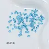 Strass Quadrado Transparente Dongzhou 3mm, Strass de Cristal Artificial Brilhante com Base Pontiaguda Mini para Decorações Artesanais de Unhas