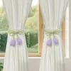Amarra-cortinas Criativos de Tulipa com Pérolas, Acessórios Decorativos para Cortinas Transparentes, Estilo Moderno Minimalista Romântico para Quarto e Sala de Estar