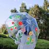 Dia das Crianças Guarda-chuva Material para DIY Bolsa Artesanal Pintura Colorida Guarda-chuva Transparente Grafite Adereços de Performance Cenário