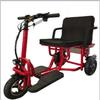Triciclo Eléctrico Ligero de Aleación de Aluminio de Venta Caliente Transfronteriza, Scooter de Movilidad para Ancianos, Bicicleta Eléctrica de Reparto Plegable de Una Pieza