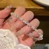 Pulsera Corazón Brillante de Lujo con Diamantes Completos para Mujer, Nuevo Modelo 2026, Joyería Exquisita de Gama Alta para Estudiantes y Mejores Amigas