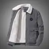 Ropa nueva de pana acolchada de algodón para hombre, abrigo de invierno juvenil, abrigo de invierno con forro polar engrosado y cálido, chaqueta acolchada de algodón